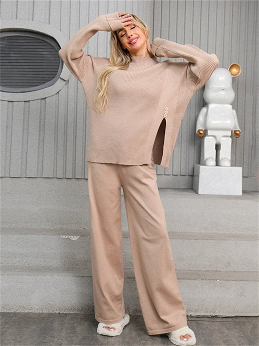 Luxury Women’s Winter Sweater & Pants Set