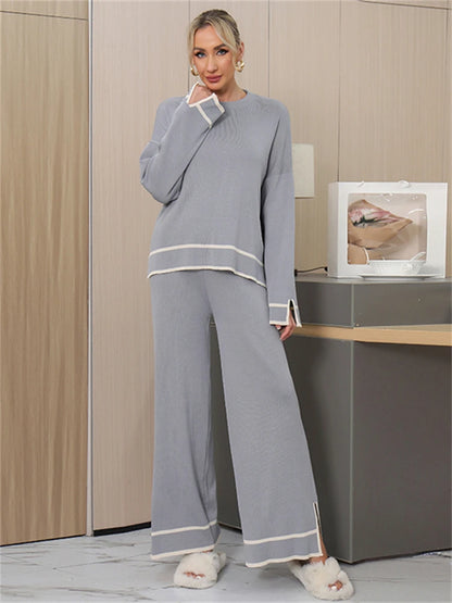 Women’s Vintage-Inspired Winter Sweater & Pants Set