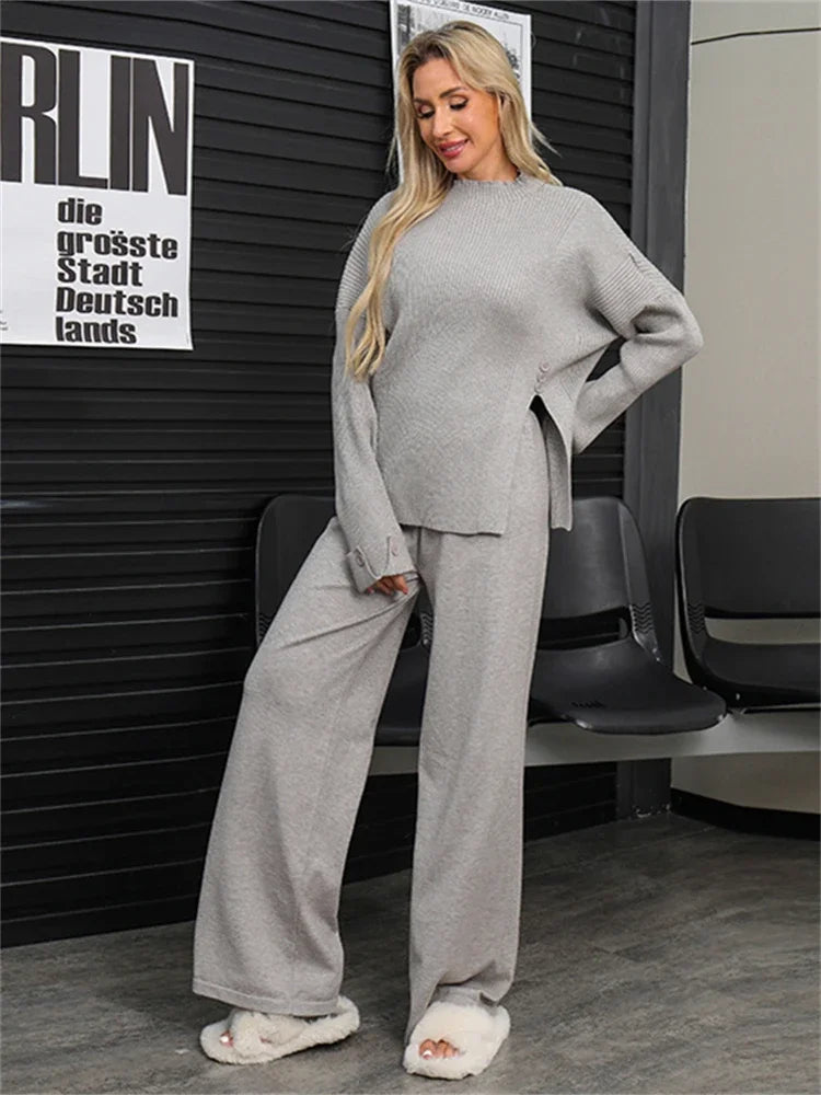 Luxury Women’s Winter Sweater & Pants Set