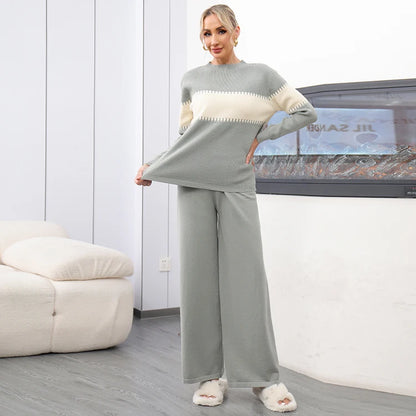 Sophisticated Women’s Winter Sweater & Pants Set