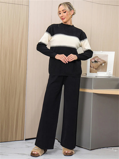 Sophisticated Women’s Winter Sweater & Pants Set