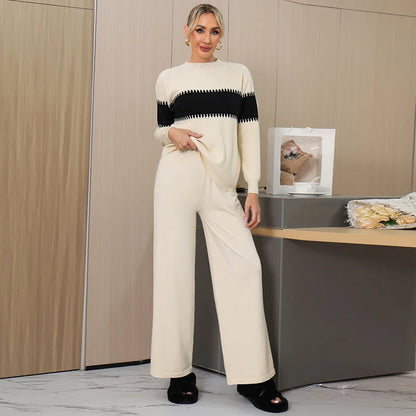 Sophisticated Women’s Winter Sweater & Pants Set