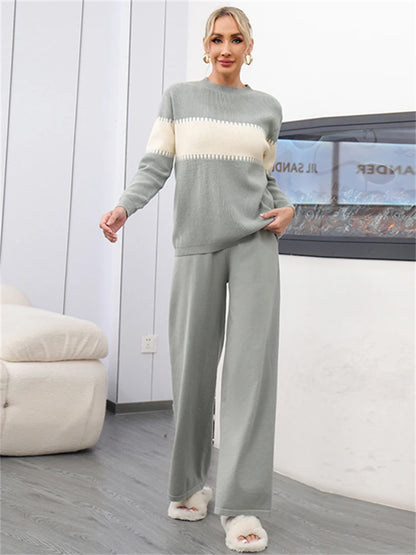 Sophisticated Women’s Winter Sweater & Pants Set