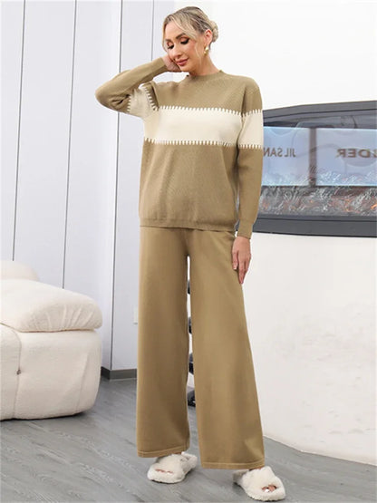 Sophisticated Women’s Winter Sweater & Pants Set