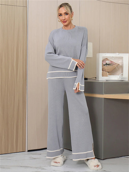 Women’s Vintage-Inspired Winter Sweater & Pants Set