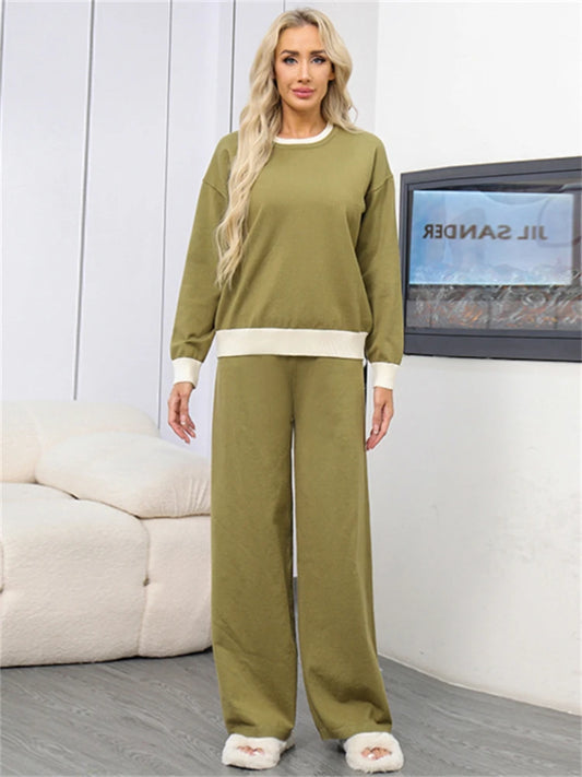 High Waist Vintage Knitted Sweater Set for Women