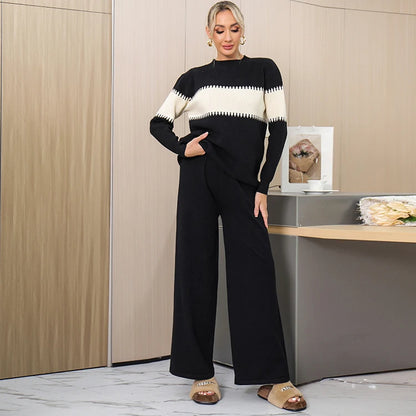 Sophisticated Women’s Winter Sweater & Pants Set